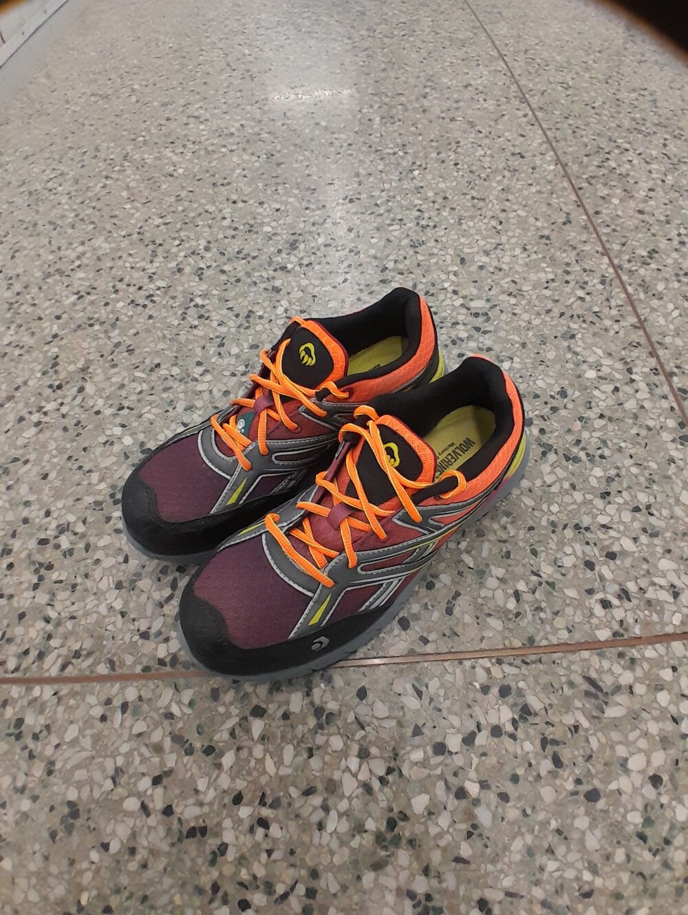Wolverine Men's Purple and Orange Athletic Sneakers